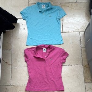 Lacoste Turquoise and Magenta Polo Shirts